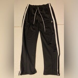 PINK Active M black white striped pull on drawstring Victoria’s Secret pants